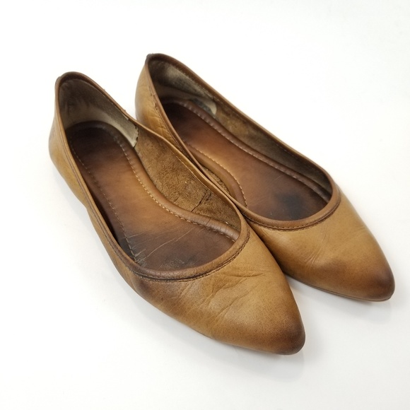 frye pointed toe flats